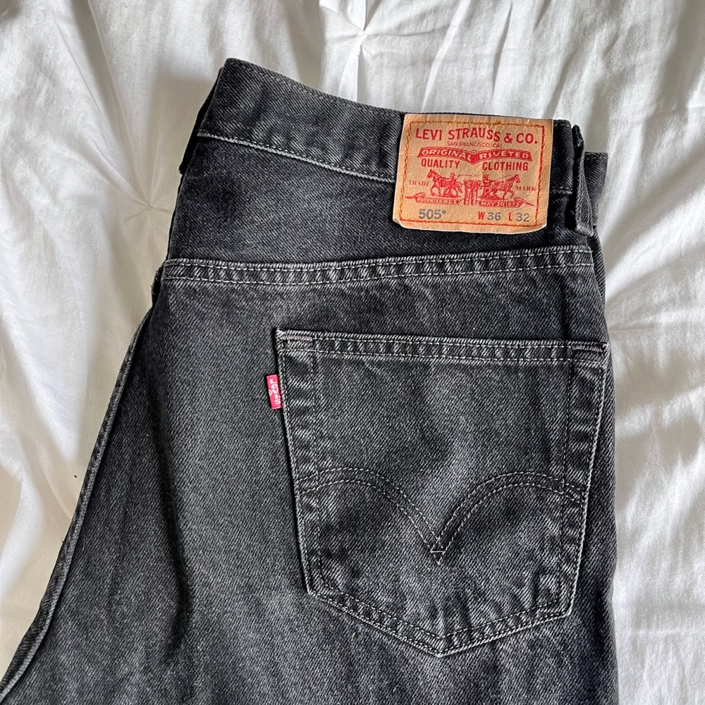 Vintage Levi’s Black Straight Leg Jeans